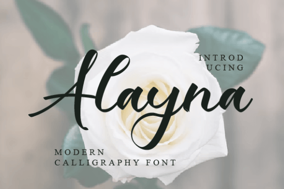 Alayna: A Stylish Script Font for Crafters