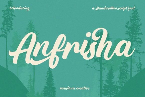 Anfrisha: A Creative Script Font