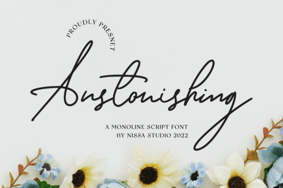 Anstonishing Font: Elegant Script for Web Design