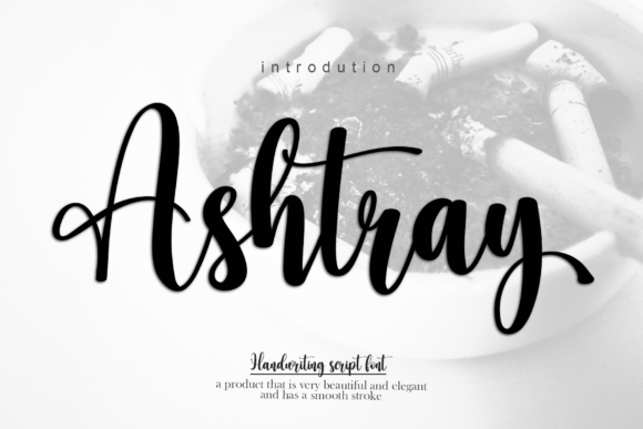 Ashtray Font: Elegant Handwritten Style
