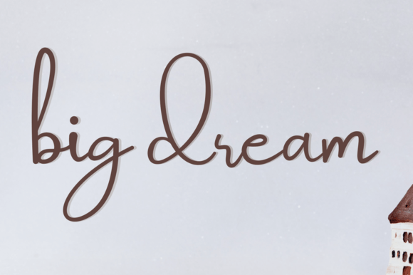 Big Dream: A Sweet Handwritten Font