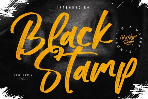 Black Stamp: A Handwritten Font for Web Design