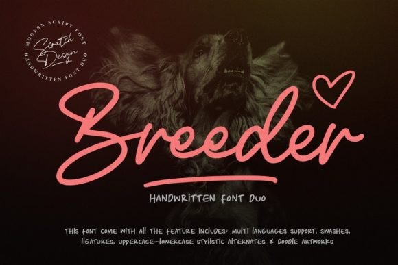 Breeder Script: A Playful Handwritten Font for Crafters