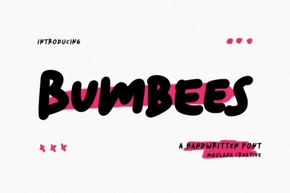 Bumbees Font: Handwritten Elegance for Crafters