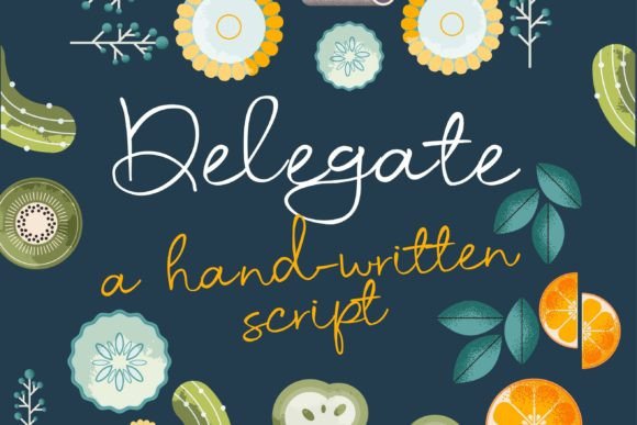 Delegate Font: Handwritten Style for Marketing
