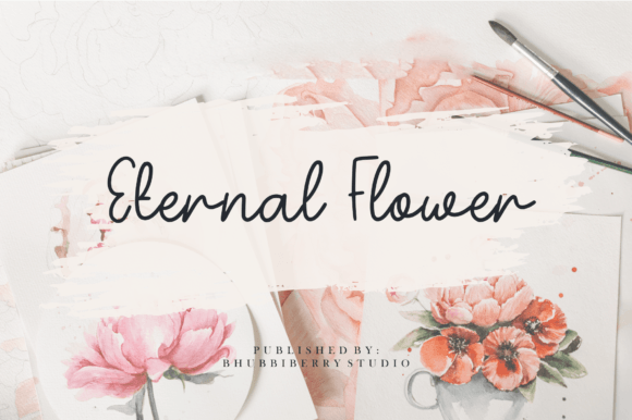 Eternal Flower Font for Business