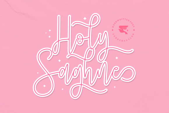 Holy Saghne: Elegant Handwritten Font