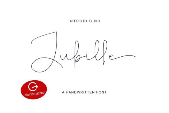Jubille: A Delicate Script Font for Crafters