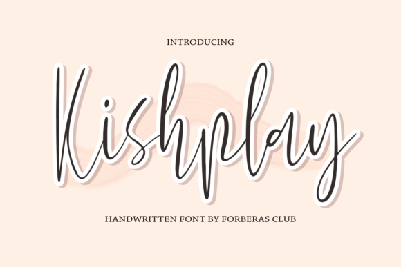 Kishplay: A Fancy Font for Web Design