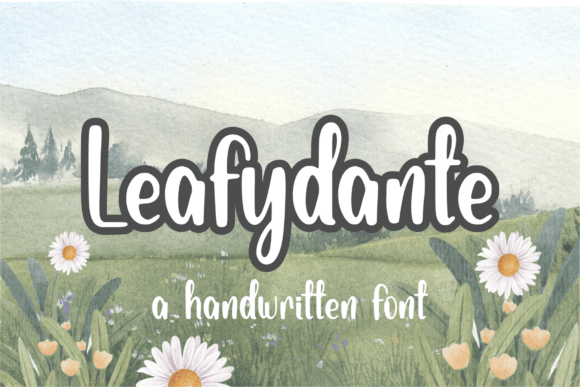 Leafydante: A Handwritten Font for Web Design