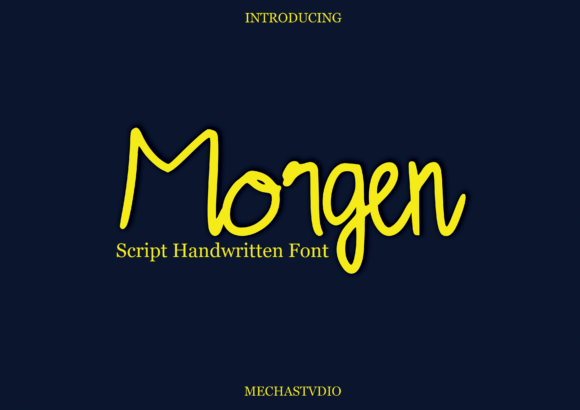 Morgen: A Playful Script Font