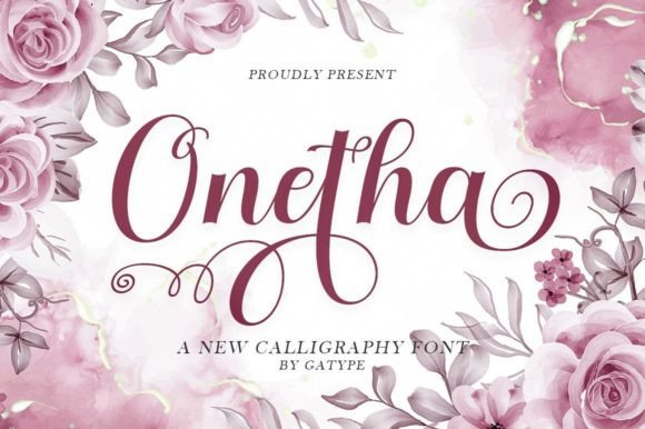 Onetha: A Thoughtful Script Font for Editorial Warmth