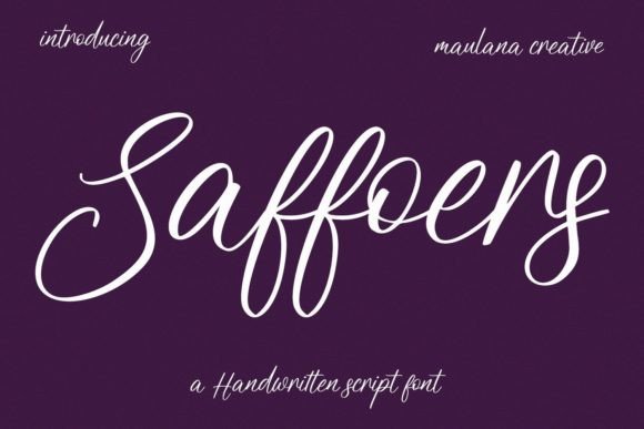 Saffoers Font: Elegant Script for Creative Makers