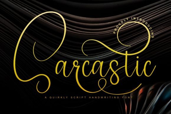 Sarcastic: A Romantic Handwritten Font