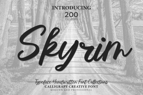 Skyrim Font: A Handwritten Typeface That Cuts Through the Feed