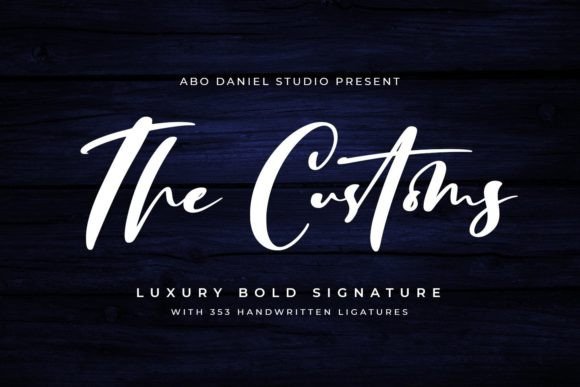 The Customs: A Bold Handwritten Font
