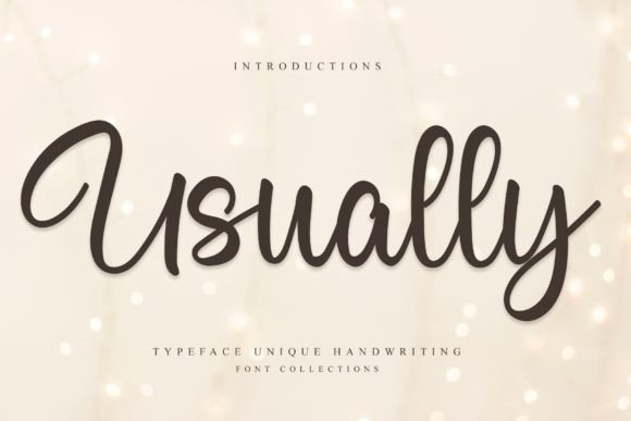 Usually: A Handwritten Font That Elevates Digital Branding